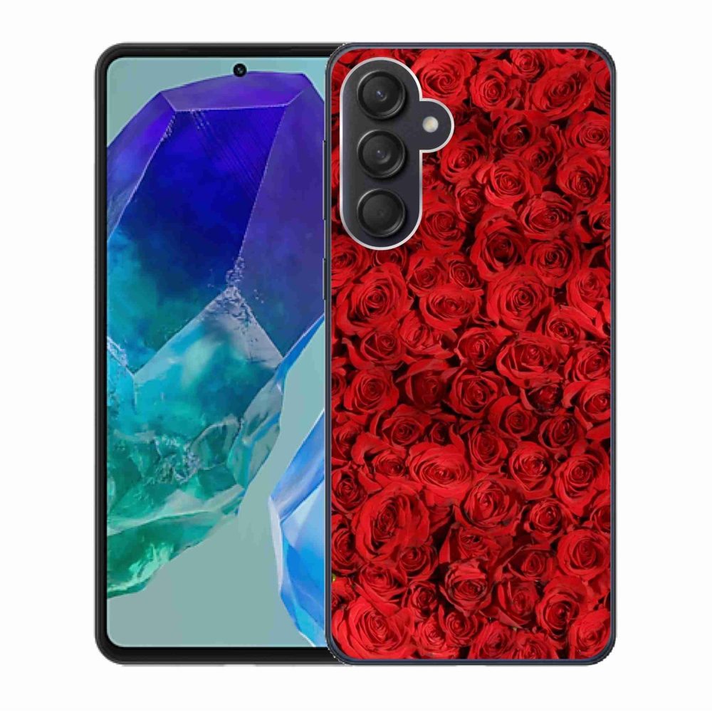Gelový kryt mmCase na Samsung Galaxy M55 5G - růže