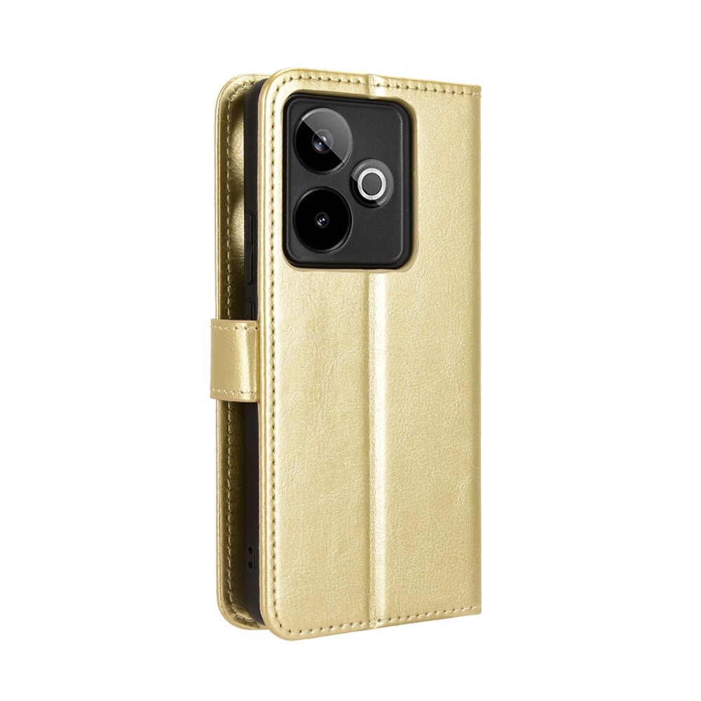 Crazy knížkové pouzdro na Realme GT 7 5G - zlaté