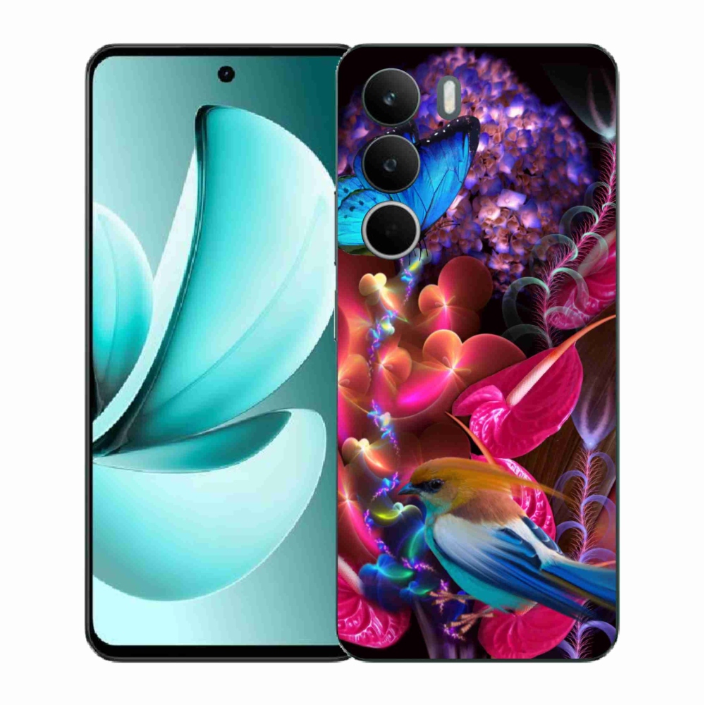 Gelový kryt mmCase na Realme C71 - barevné květiny