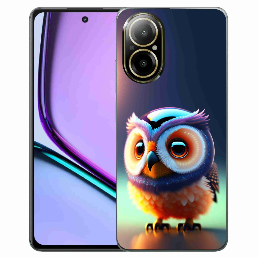 Gelový kryt mmCase na Realme C67 - sovička