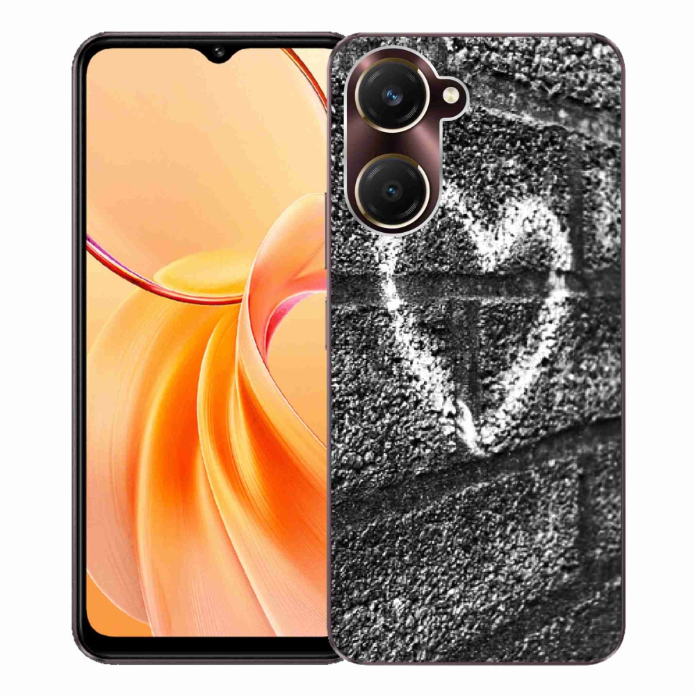 Gelový kryt mmCase na Vivo Y28s 5G - srdce na zdi