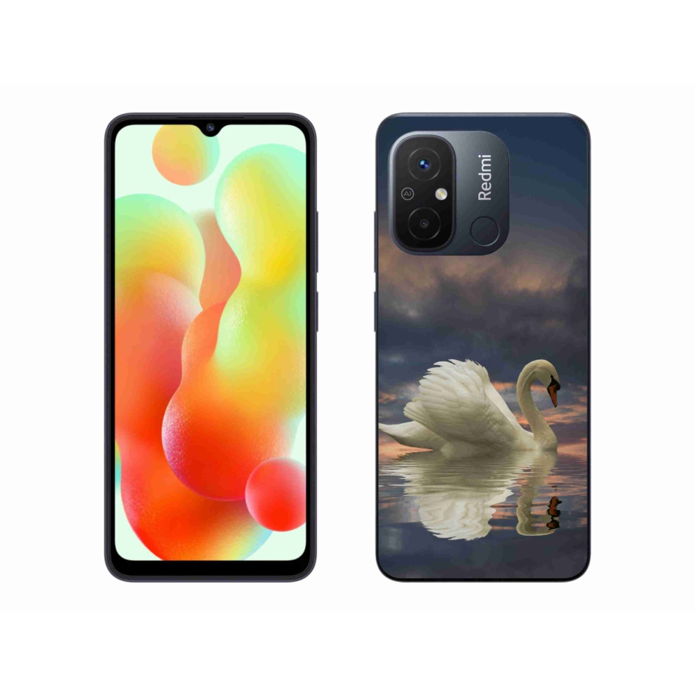 Gelový kryt mmCase na Xiaomi Redmi 12C - labuť