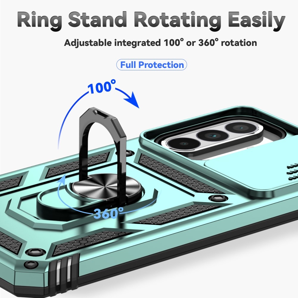 Ring odolný kryt na Samsung Galaxy A36 5G - zelený