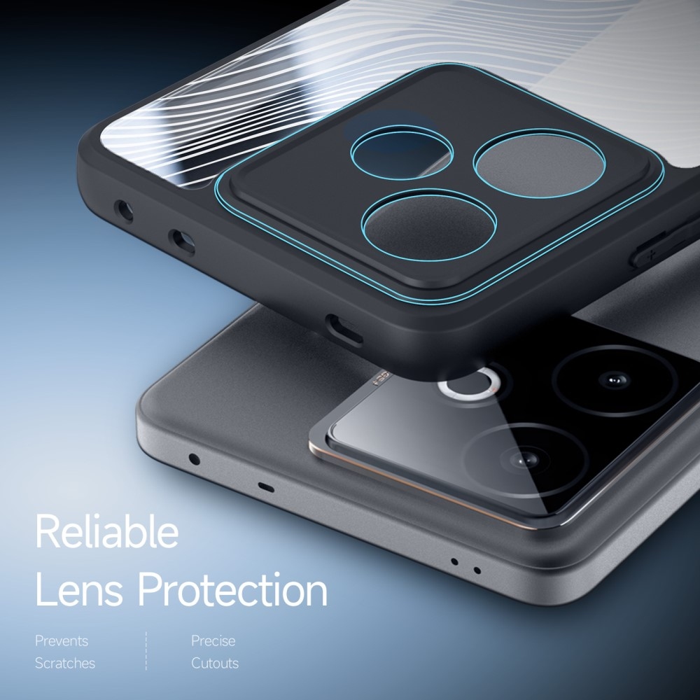 DUX Aimo gelový obal s pevnými zády na Realme GT 7 5G/GT 7T 5G - černý