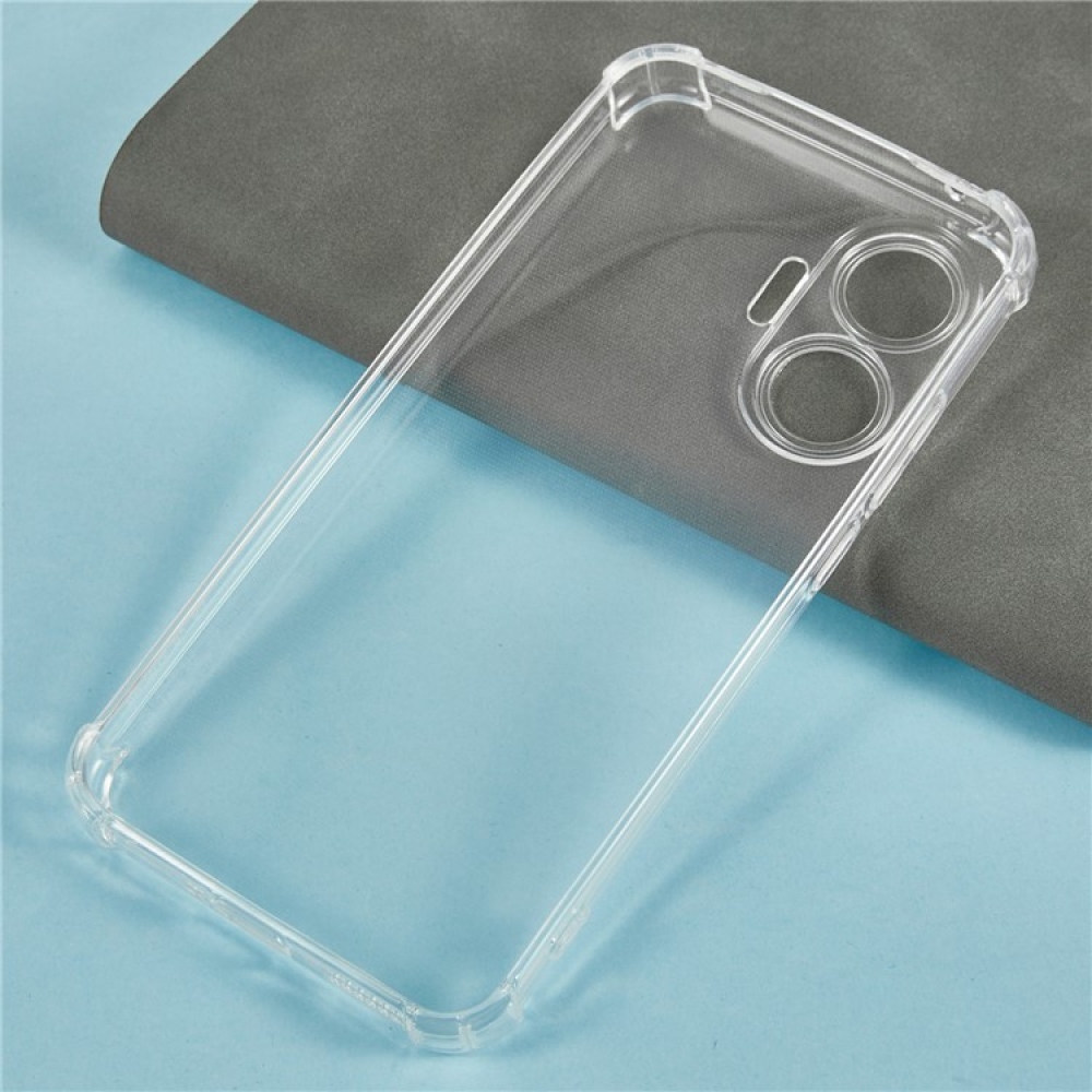 Transparentní gelový kryt se zesílenými rohy na Xiaomi Poco F7 5G
