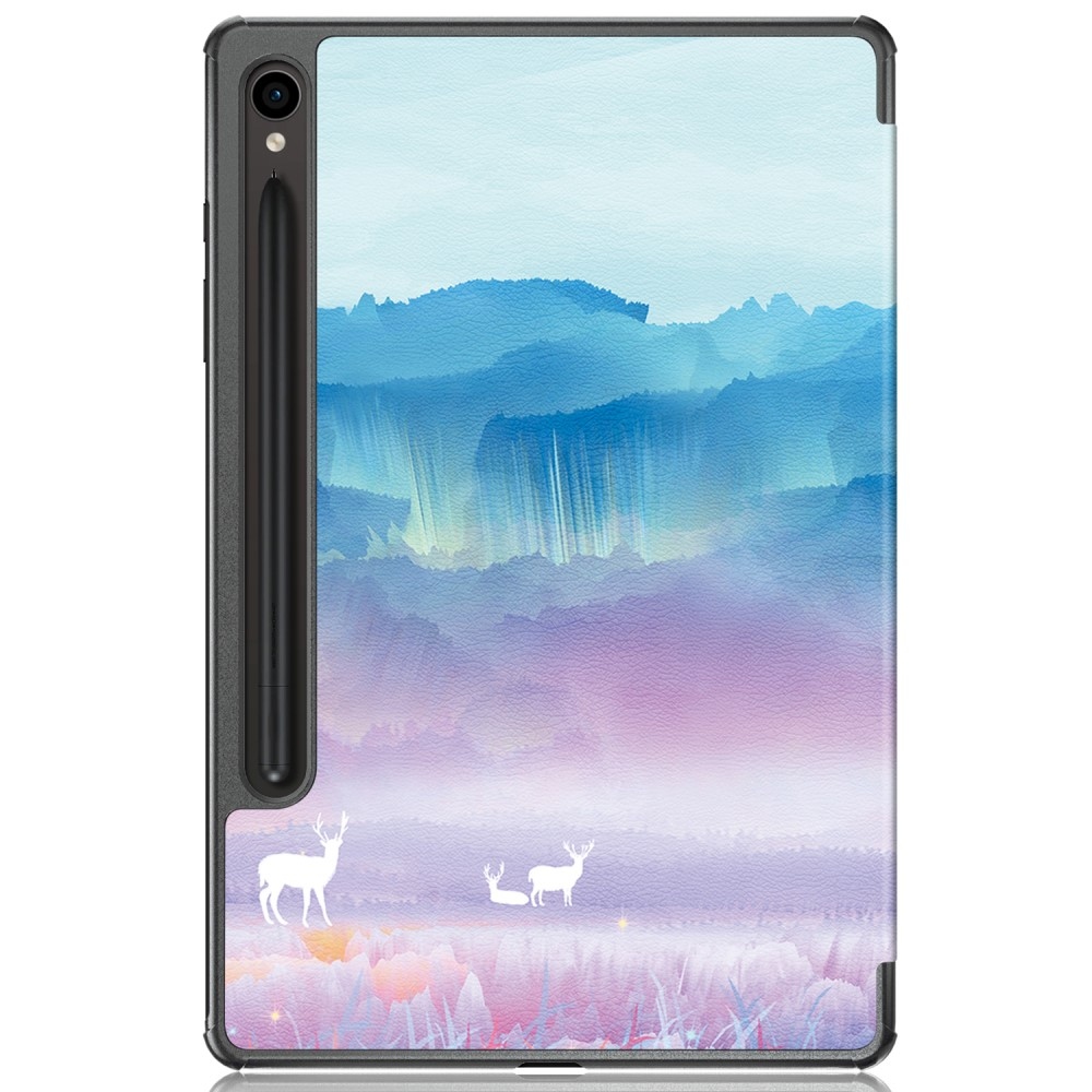 Print chytré zavírací pouzdro na Samsung Galaxy Tab S9/Tab S10 - abstraktní vzor