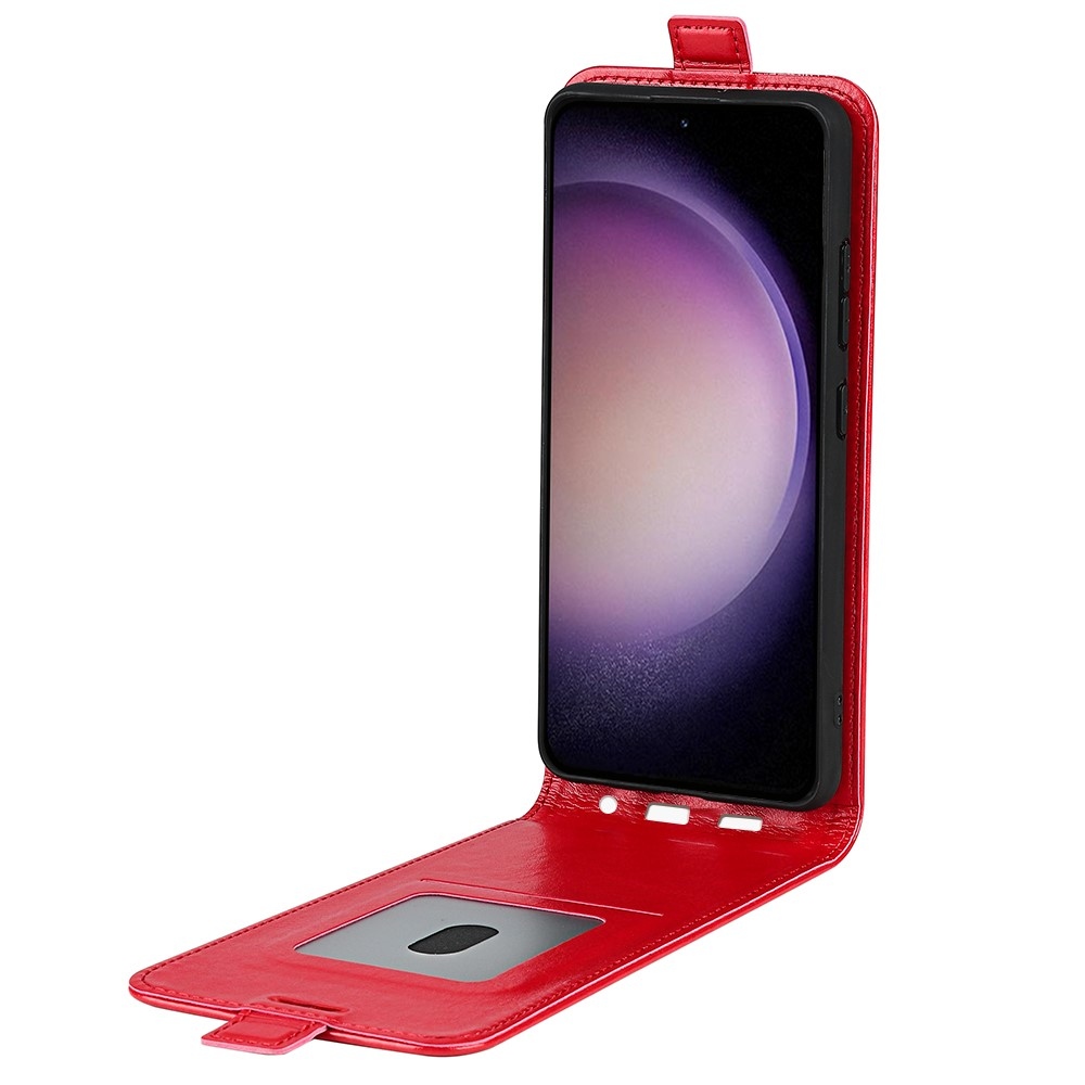 Vertical knížkové pouzdro na Samsung Galaxy S23 FE - červené