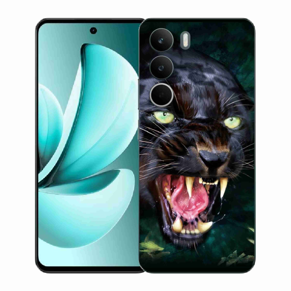 Gelový kryt mmCase na Realme C71 - rozzuřený černý panter