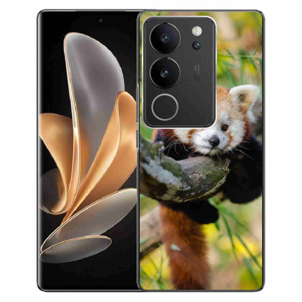 Gelový kryt mmCase na Vivo V29 5G - panda červená