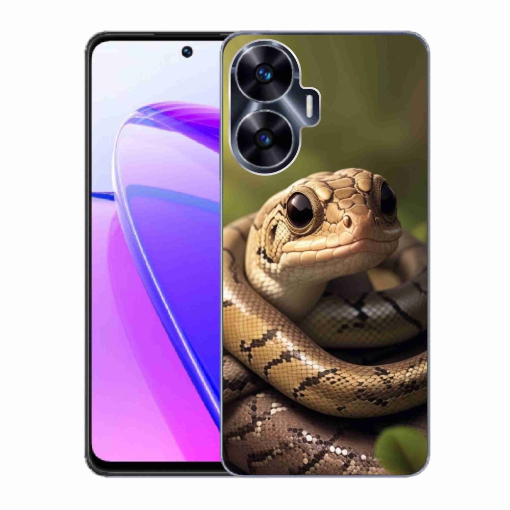 Gelový kryt mmCase na Realme C55 - had 1