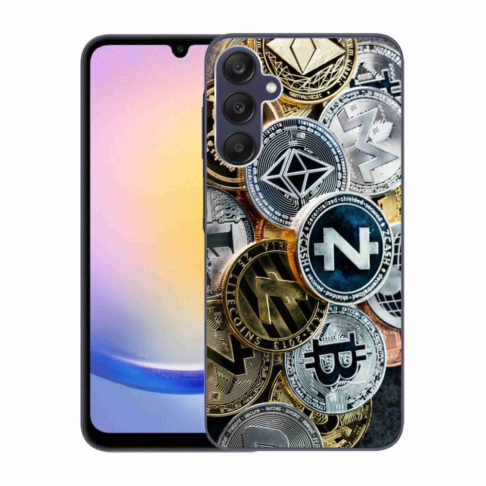 Gelový kryt mmCase na Samsung Galaxy A25 5G - kryptoměny