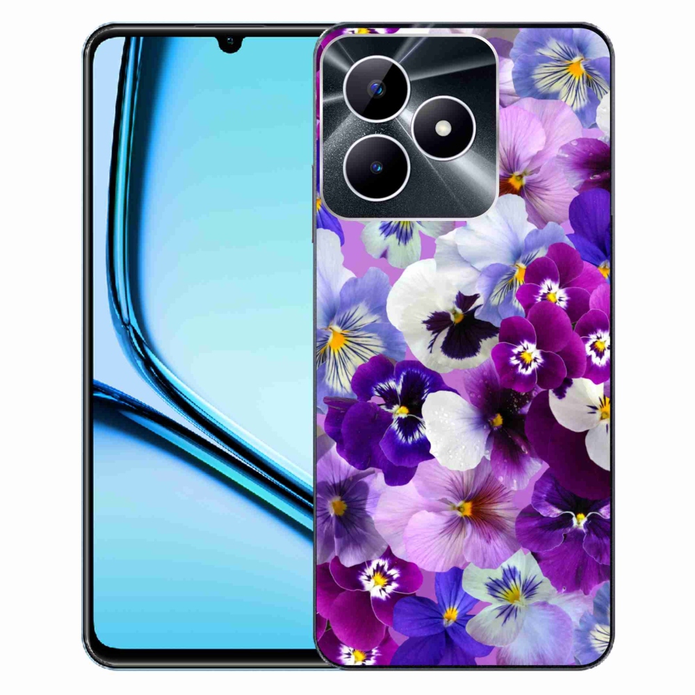 Gelový kryt mmCase na Realme Note 50 - květiny 9