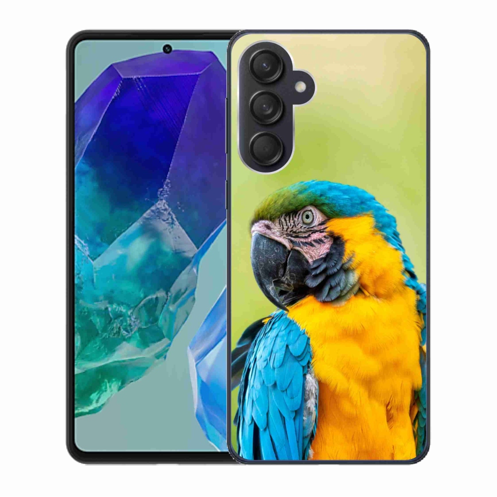Gelový obal mmCase na Samsung Galaxy M55 5G - papoušek ara 2