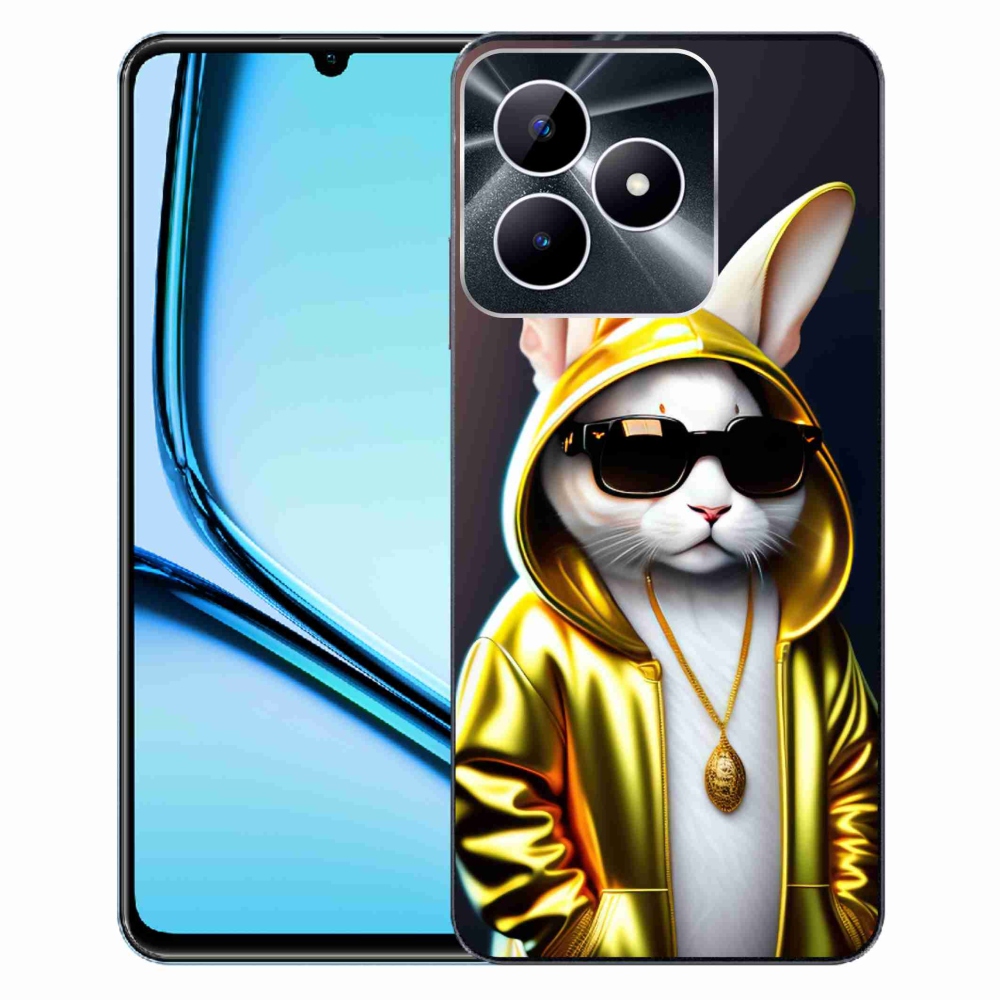 Gelový kryt mmCase na Realme Note 50 - kočka boss