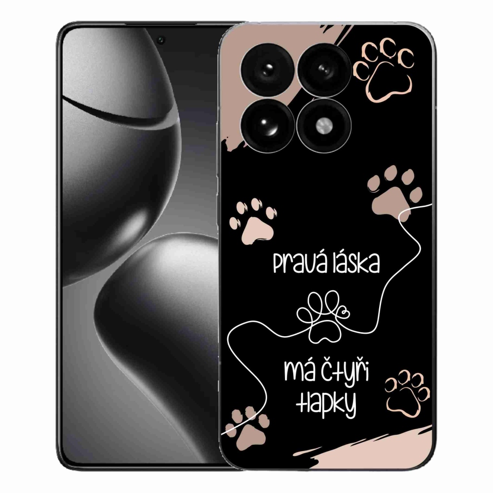 Gelový kryt mmCase na Xiaomi 15T - psí motiv 1 černé pozadí