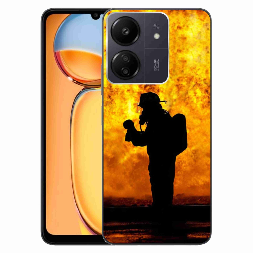 Gelový kryt mmCase na Xiaomi Poco C65/Redmi 13C - hasič