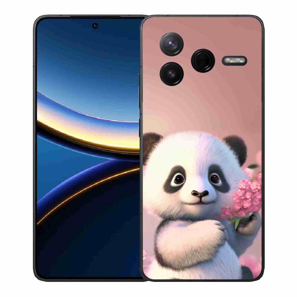 Gelový kryt mmCase na Xiaomi Poco F7 Pro - roztomilá panda