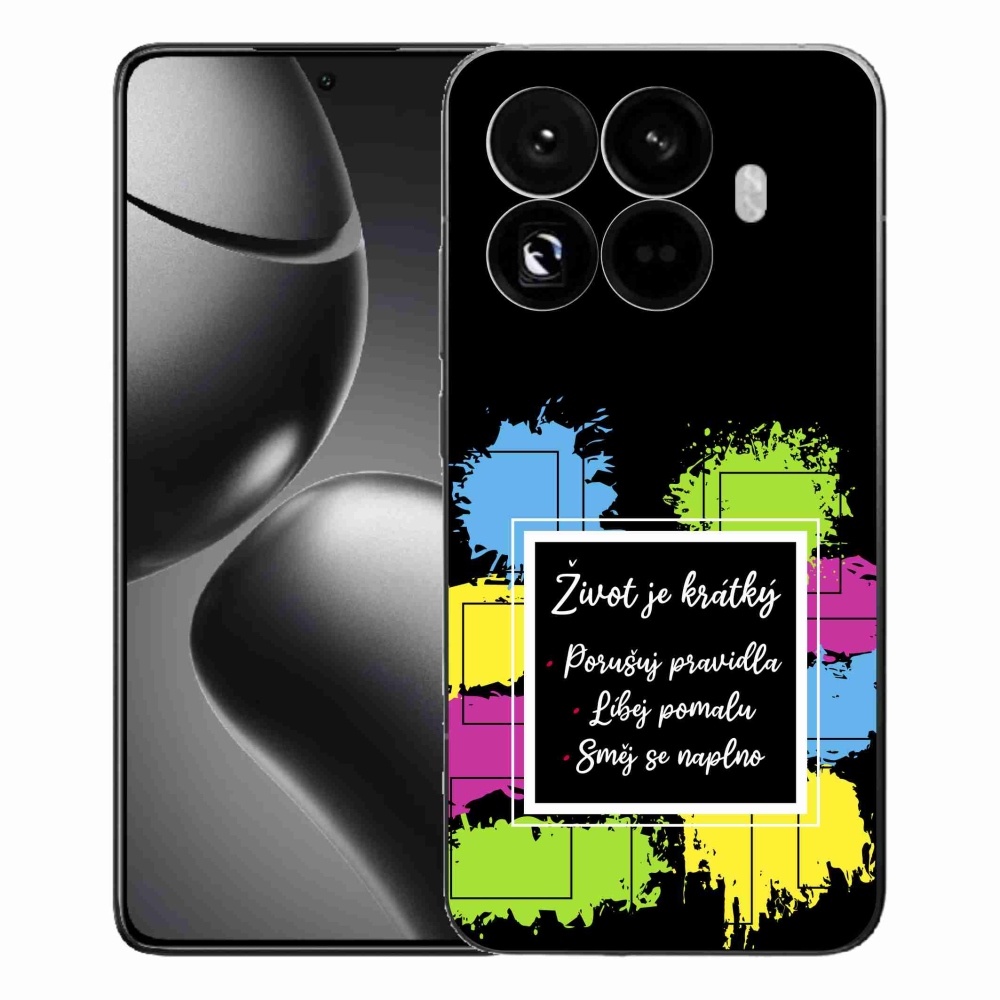 Gelový kryt mmCase na Xiaomi 15T Pro - citát 5 černé pozadí