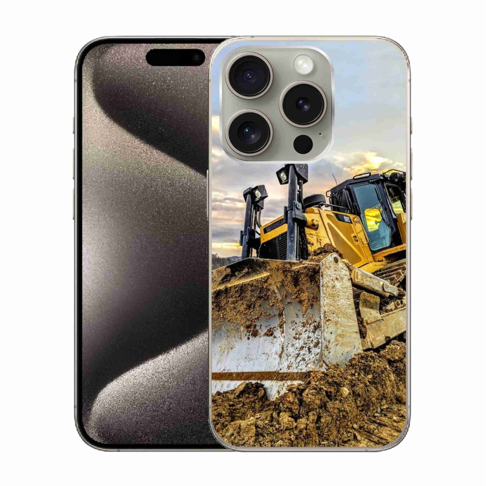 Gelový kryt mmCase na iPhone 15 Pro - bagr