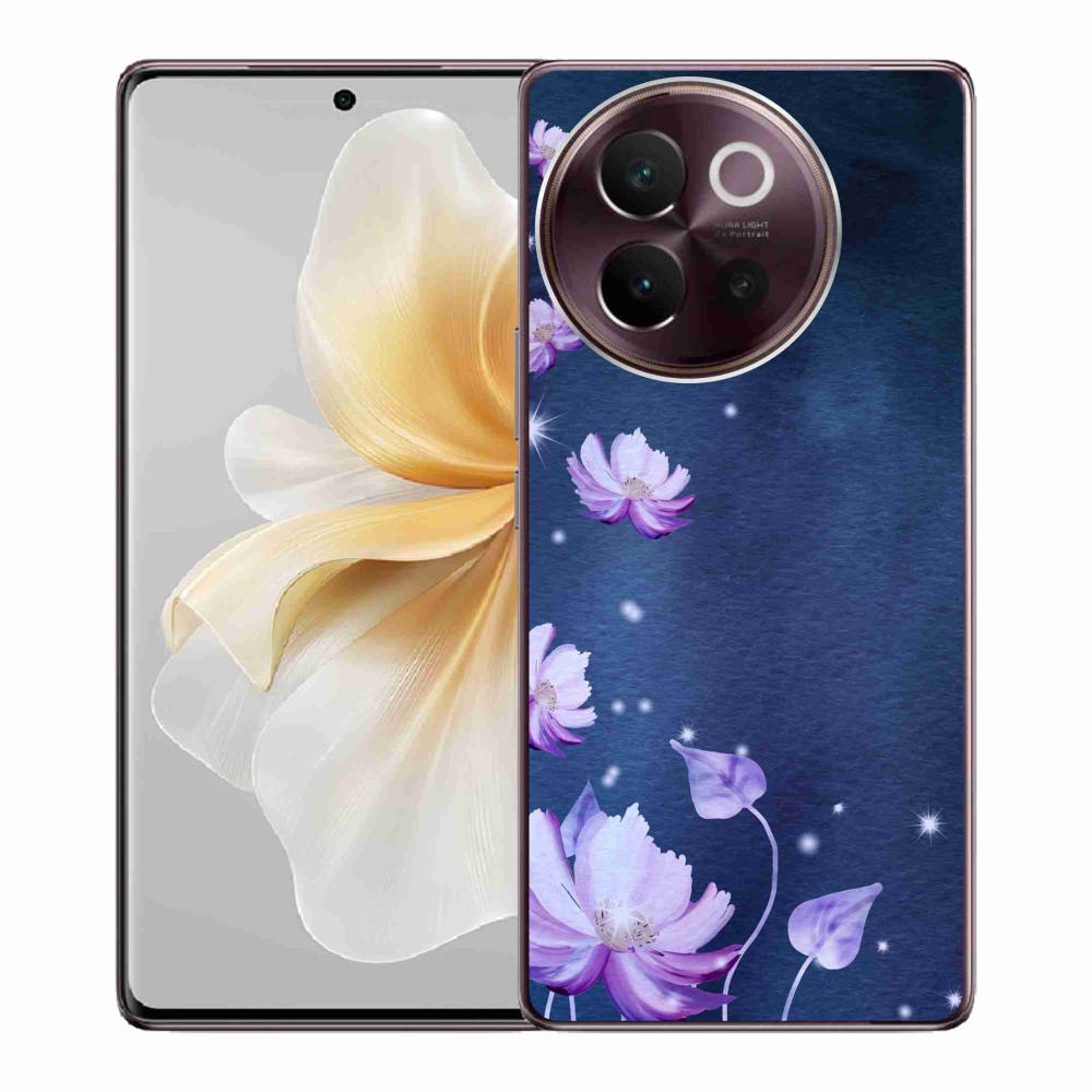 Gelový obal mmCase na Vivo V40 Lite 5G - padající květy