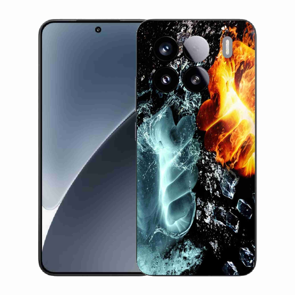 Gelový kryt mmCase na Xiaomi 15 - voda a oheň