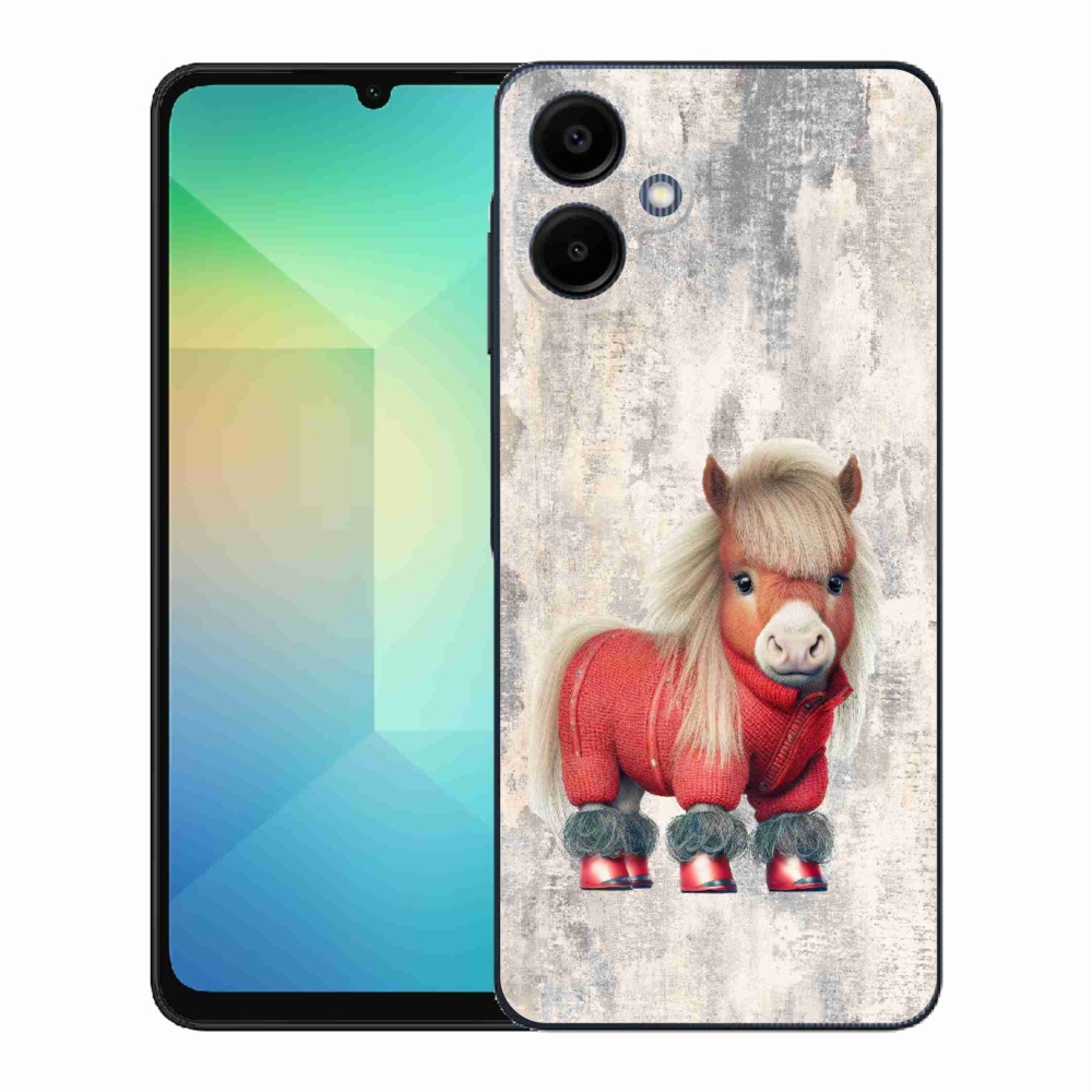 Gelový kryt mmCase na Samsung Galaxy A06 4G - poník ve svetru
