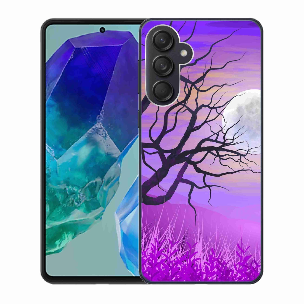 Gelový obal mmCase na Samsung Galaxy M55 5G - kreslený opadaný strom