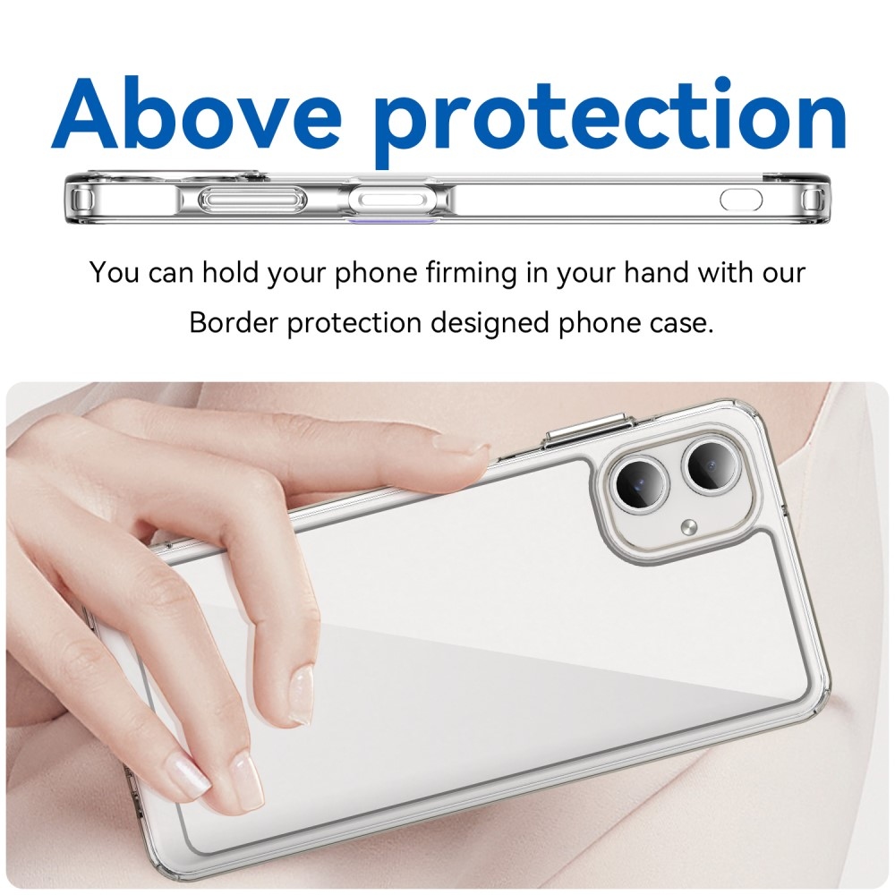 Gelový obal s pevnými zády na Samsung Galaxy A06 4G - průhledný