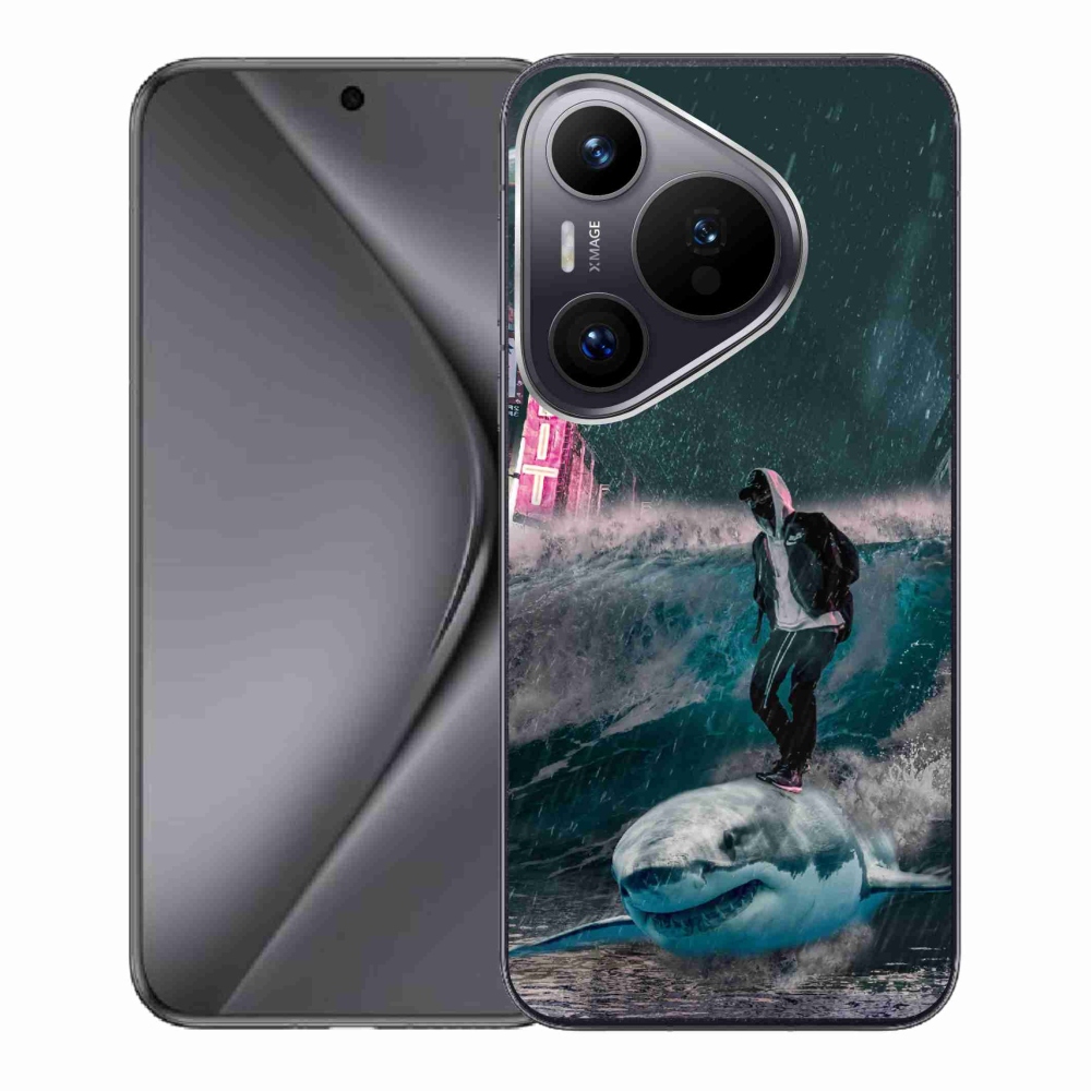 Gelový kryt mmCase na Huawei Pura 70 - žralok