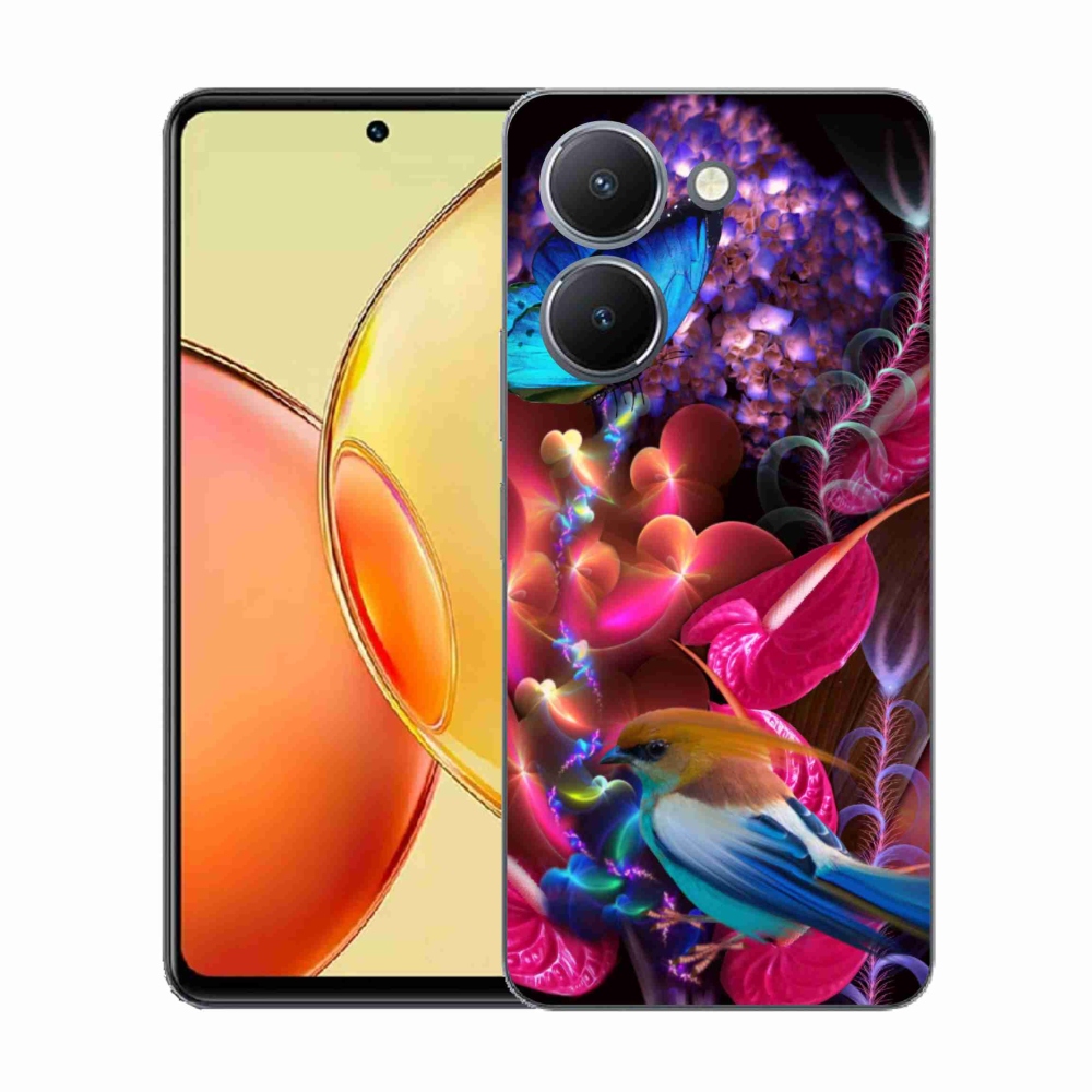 Gelový kryt mmCase na Vivo Y36 - barevné květiny