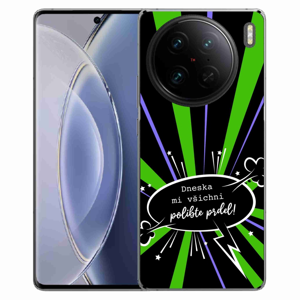 Gelový kryt mmCase na Vivo X90 Pro - vtipný text 15 černé pozadí