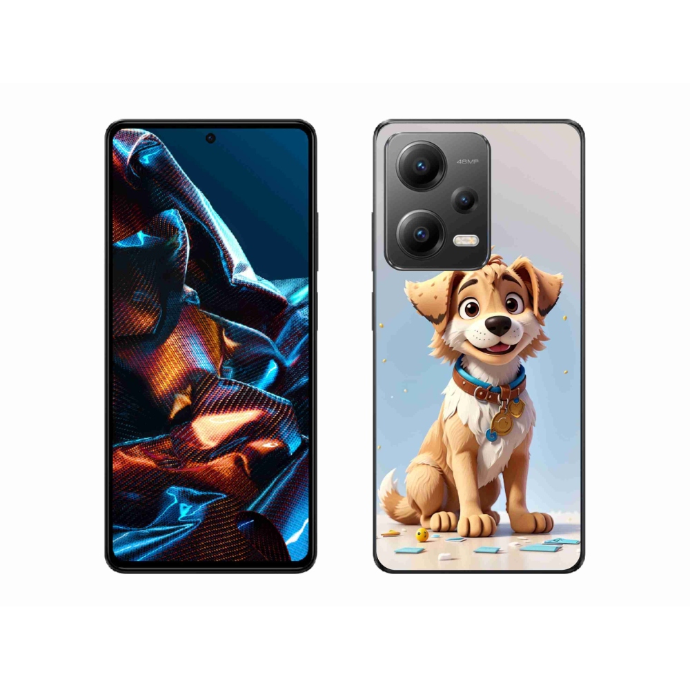 Gelový kryt mmCase na Xiaomi Redmi Note 12 Pro 5G - kreslené štěně