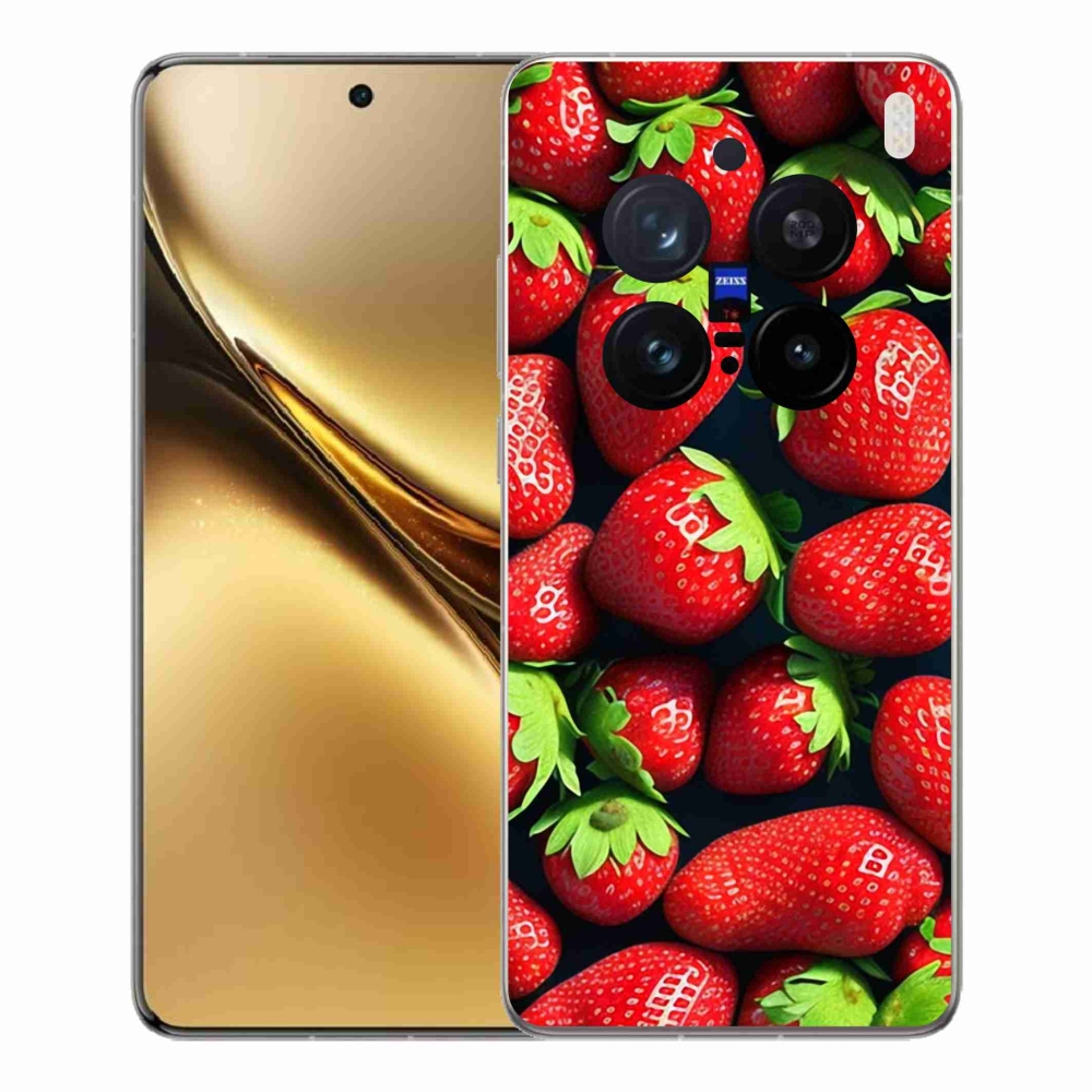 Gelový kryt mmCase na Vivo X200 Pro 5G - jahody