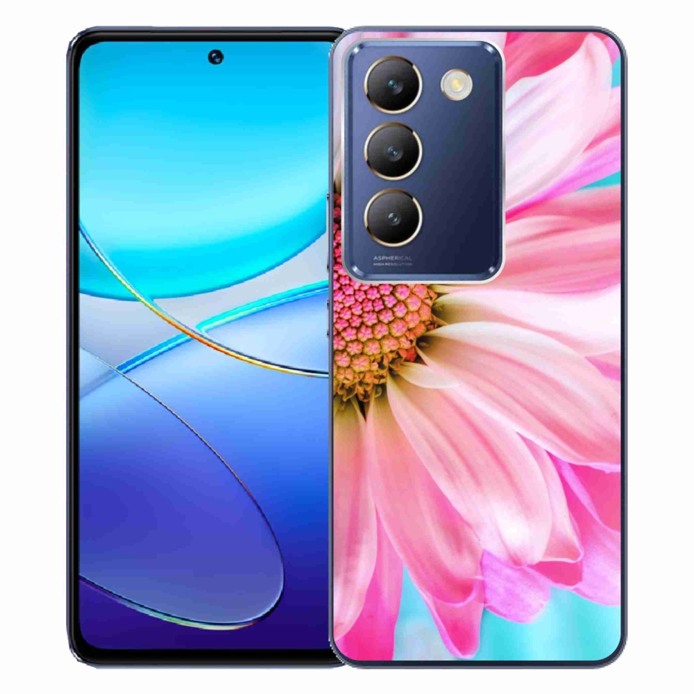 Gelový kryt mmCase na Vivo V40 SE 4G/5G - růžová květina