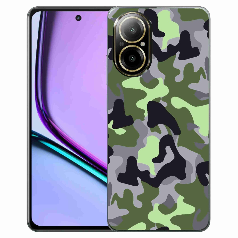Gelový kryt mmCase na Realme C67 - maskáčový vzor 7