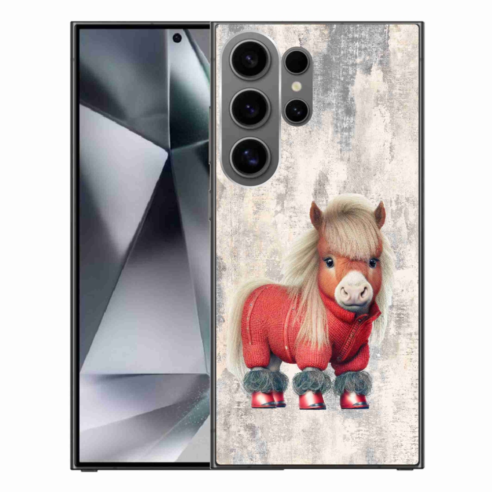 Gelový kryt mmCase na Samsung Galaxy S24 Ultra - poník ve svetru