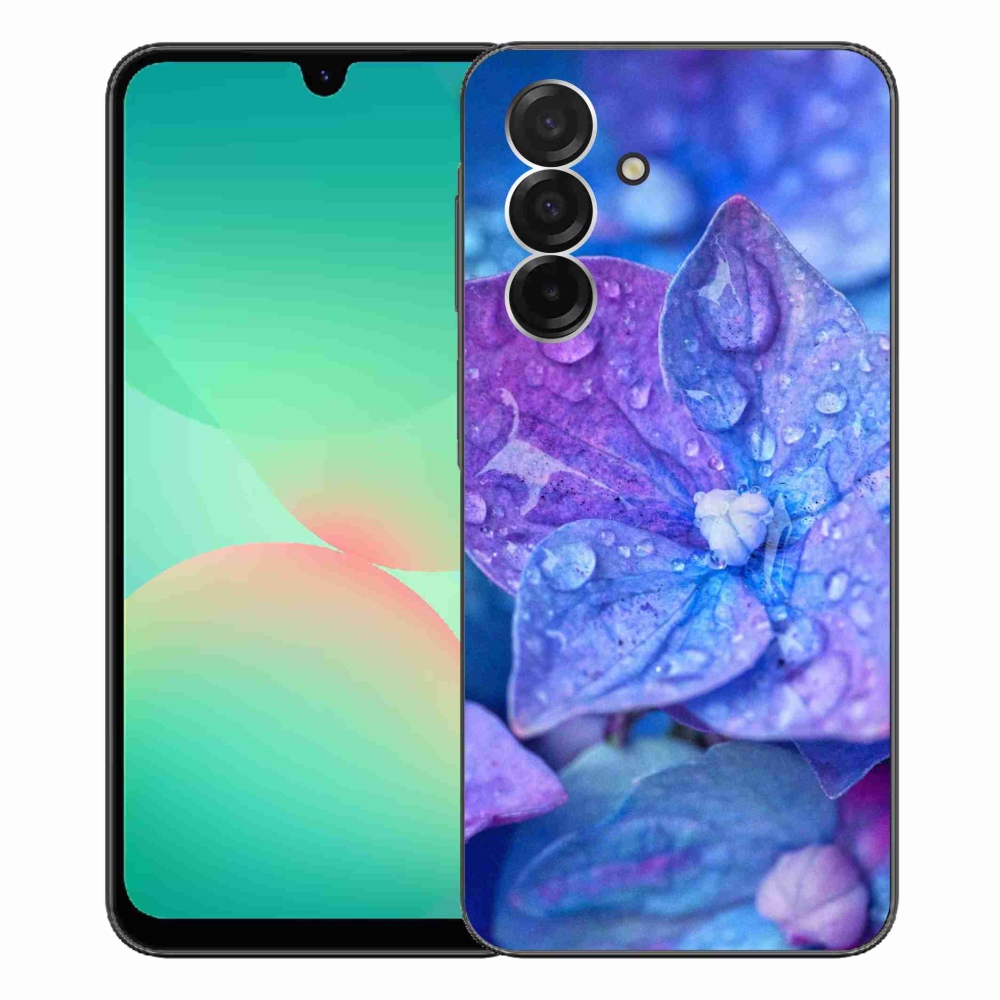 Gelový kryt mmCase na Samsung Galaxy A26 5G - fialový květ