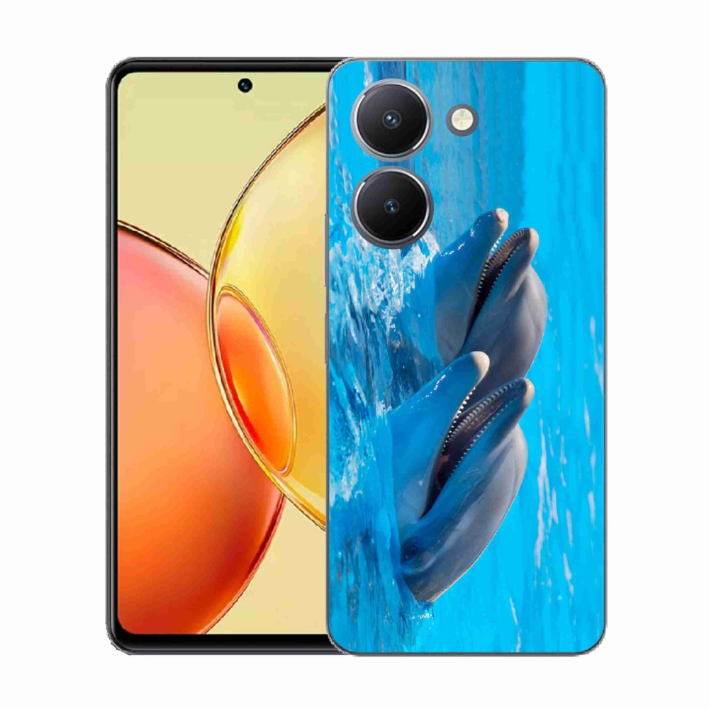 Gelový kryt mmCase na Vivo Y36 - delfíni