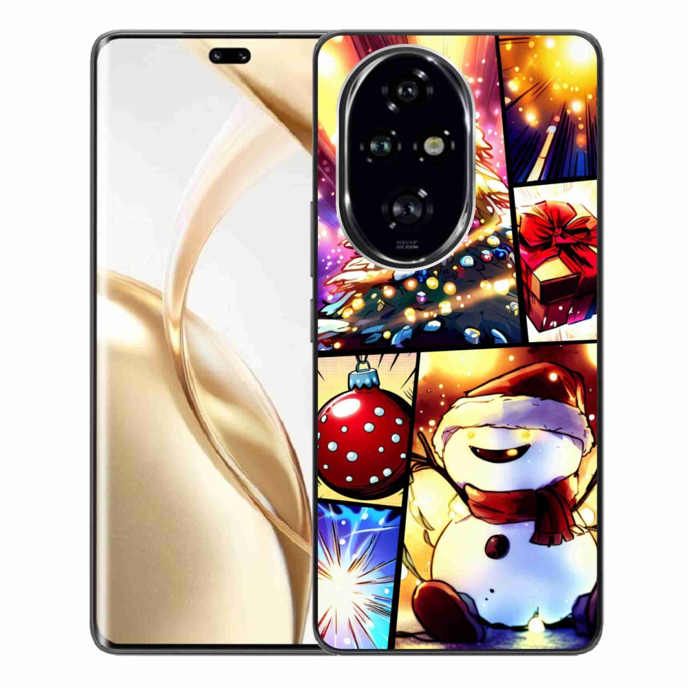 Gelový kryt mmCase na Honor 200 Pro 5G - vánoční motivy 1