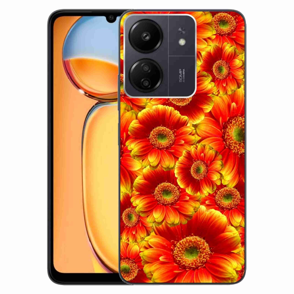 Gelový kryt mmCase na Xiaomi Poco C65/Redmi 13C - gerbera 1