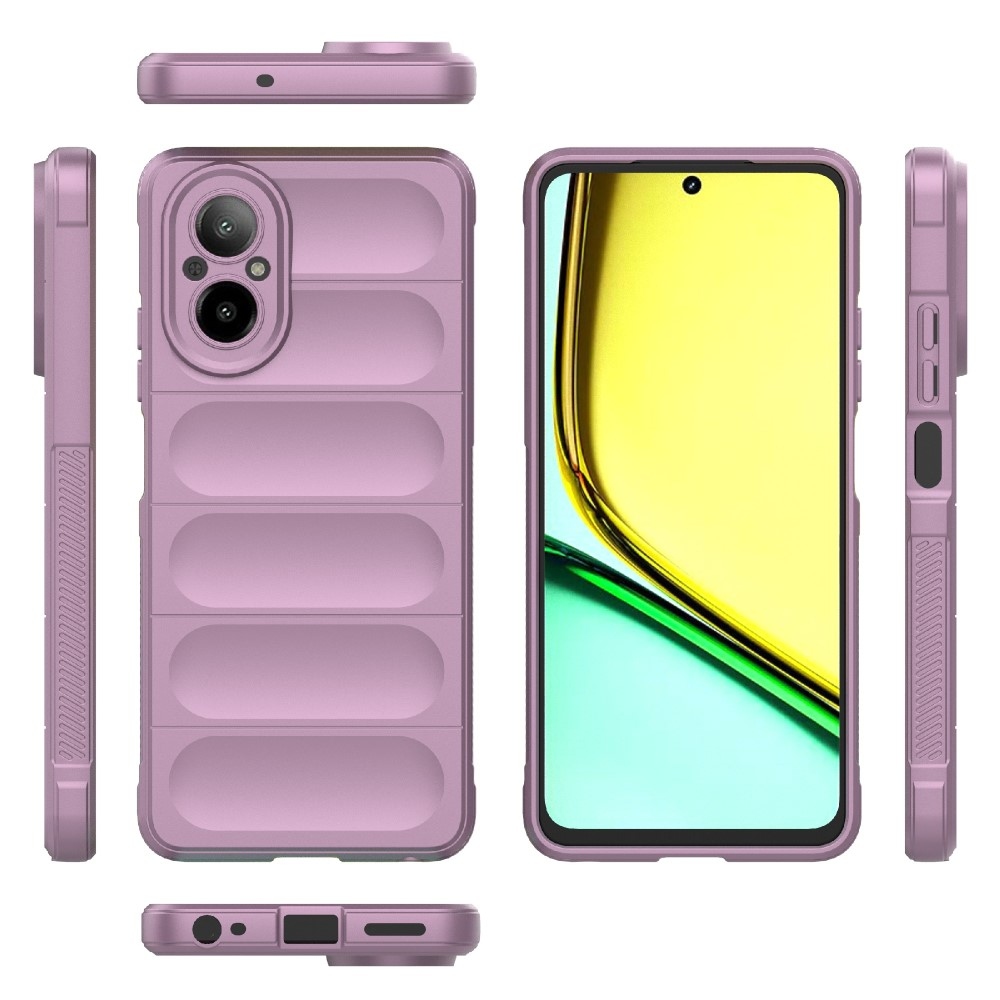 Rugg odolný gelový kryt na mobil Realme C67 - světlefialový