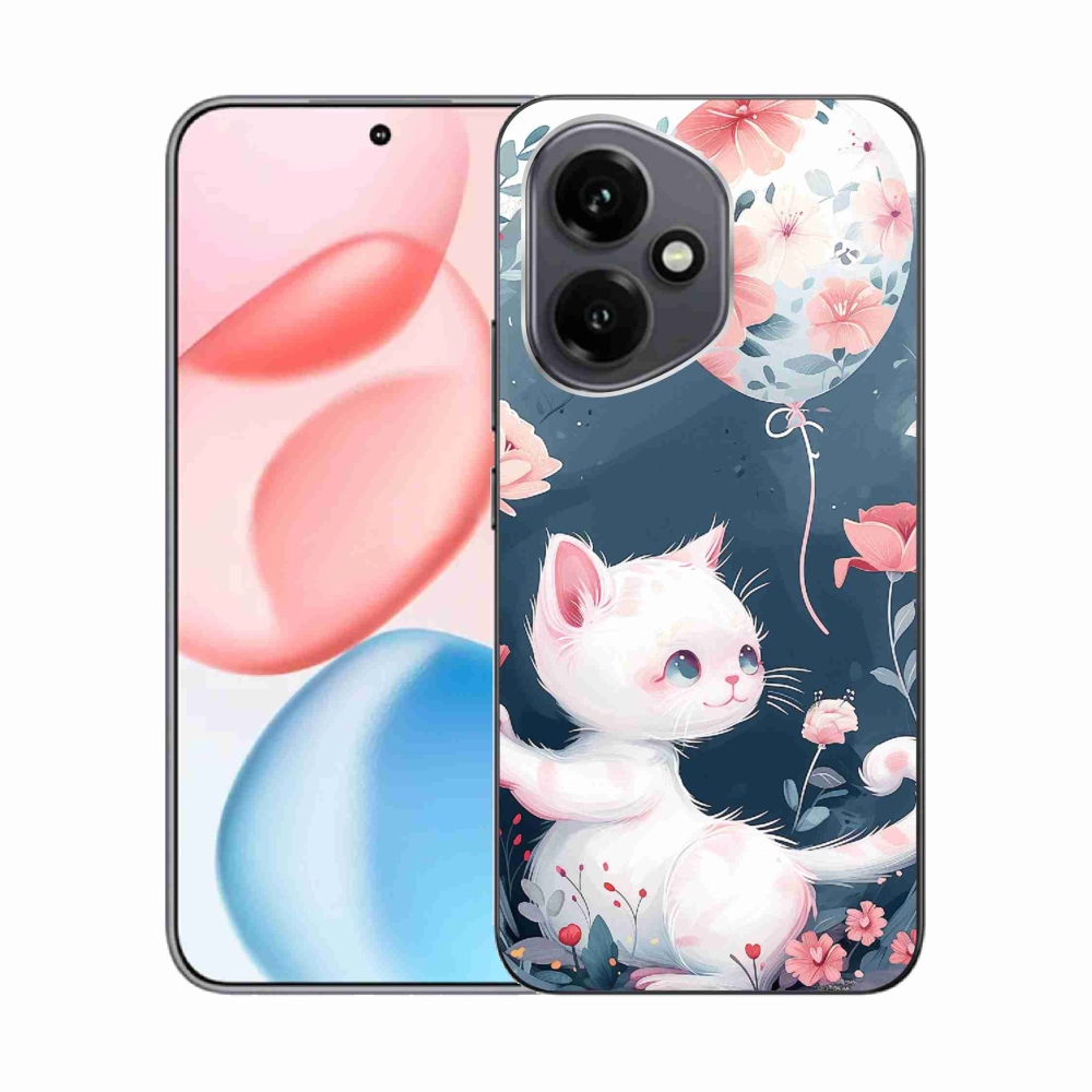 Gelový kryt mmCase na Honor 400 - kotě s balónkem