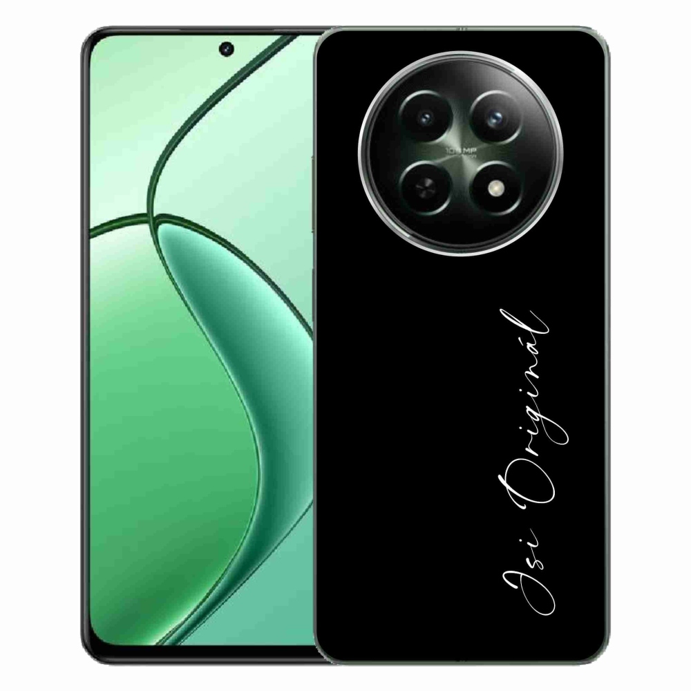 Gelový kryt mmCase na Realme 12 5G/12x 5G - jsi originál černé pozadí