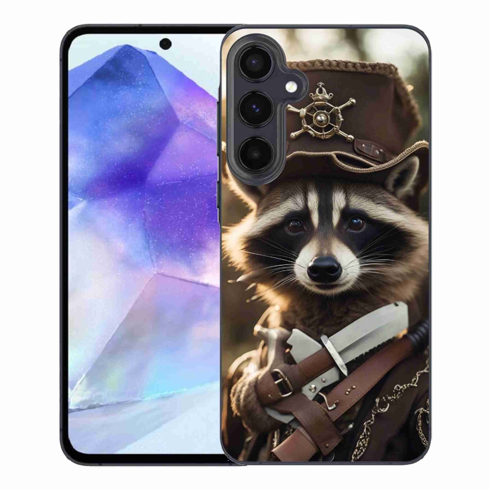 Gelový kryt mmCase na Samsung Galaxy A55 5G - mýval v uniformě