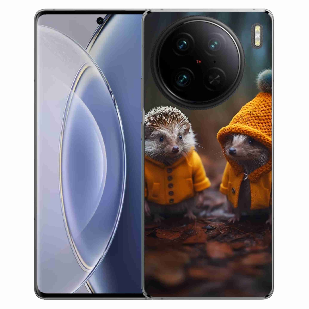 Gelový kryt mmCase na Vivo X90 Pro - ježci