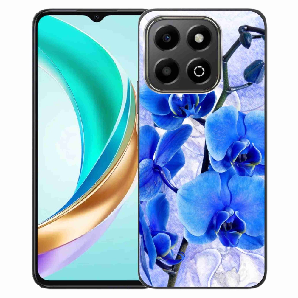 Gelový kryt mmCase na Honor X6b - modré květy