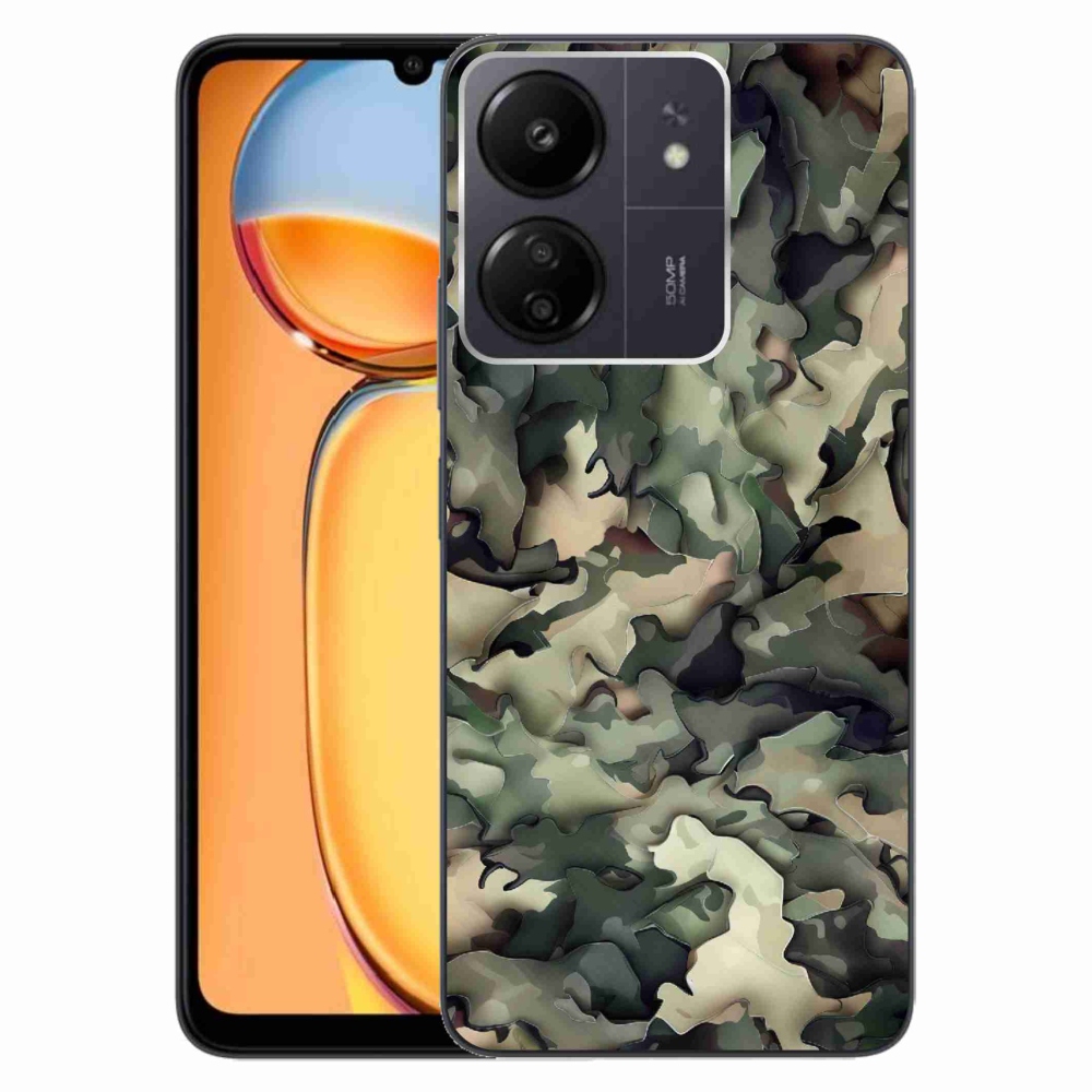 Gelový kryt mmCase na Xiaomi Poco C65/Redmi 13C - maskáčový vzor 9