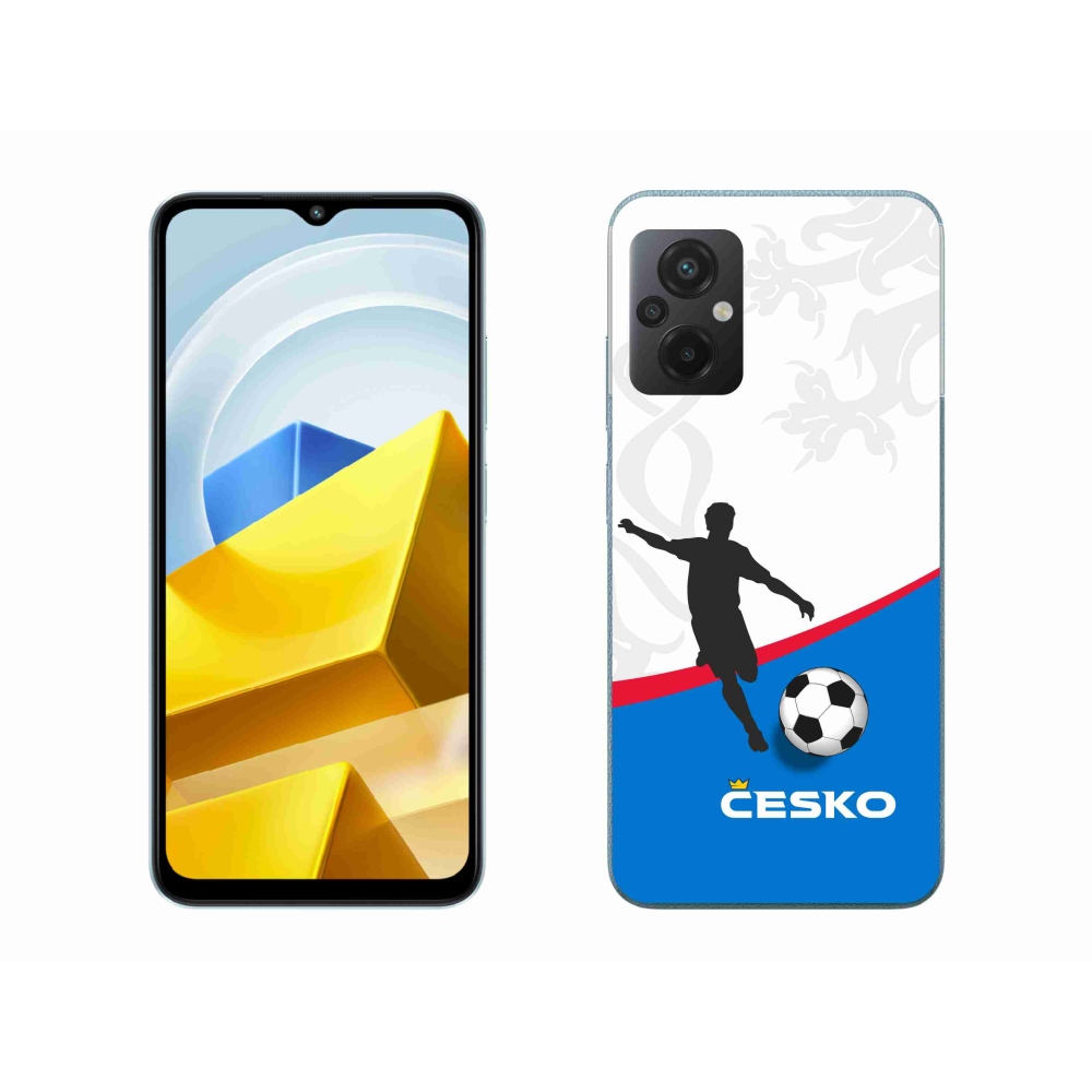 Gelový kryt mmCase na Xiaomi Poco M5 4G - fotbal Česko 1