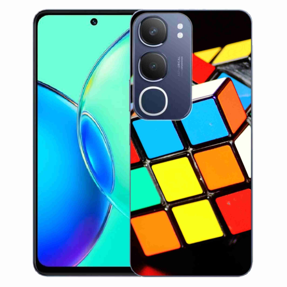 Gelový kryt mmCase na Vivo Y19s - rubikova kostka