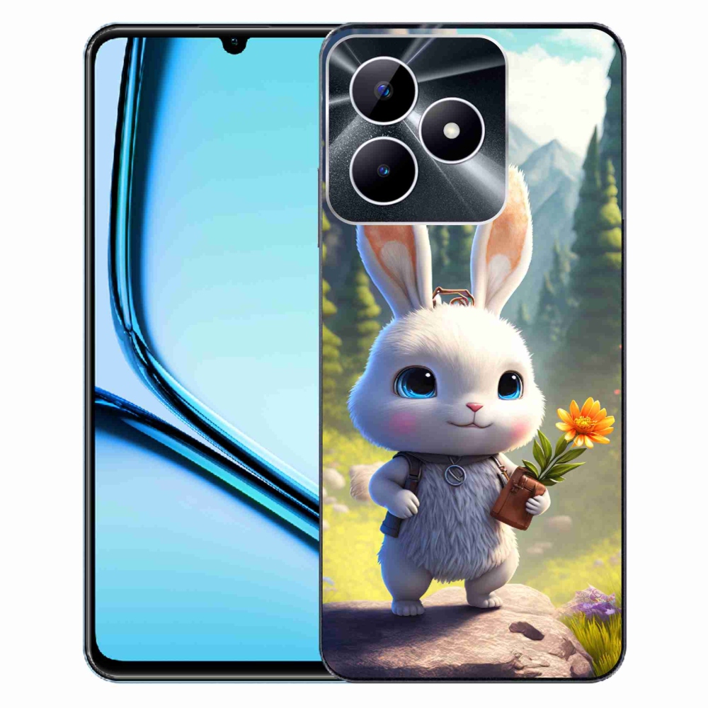 Gelový kryt mmCase na Realme Note 50 - roztomilý králíček